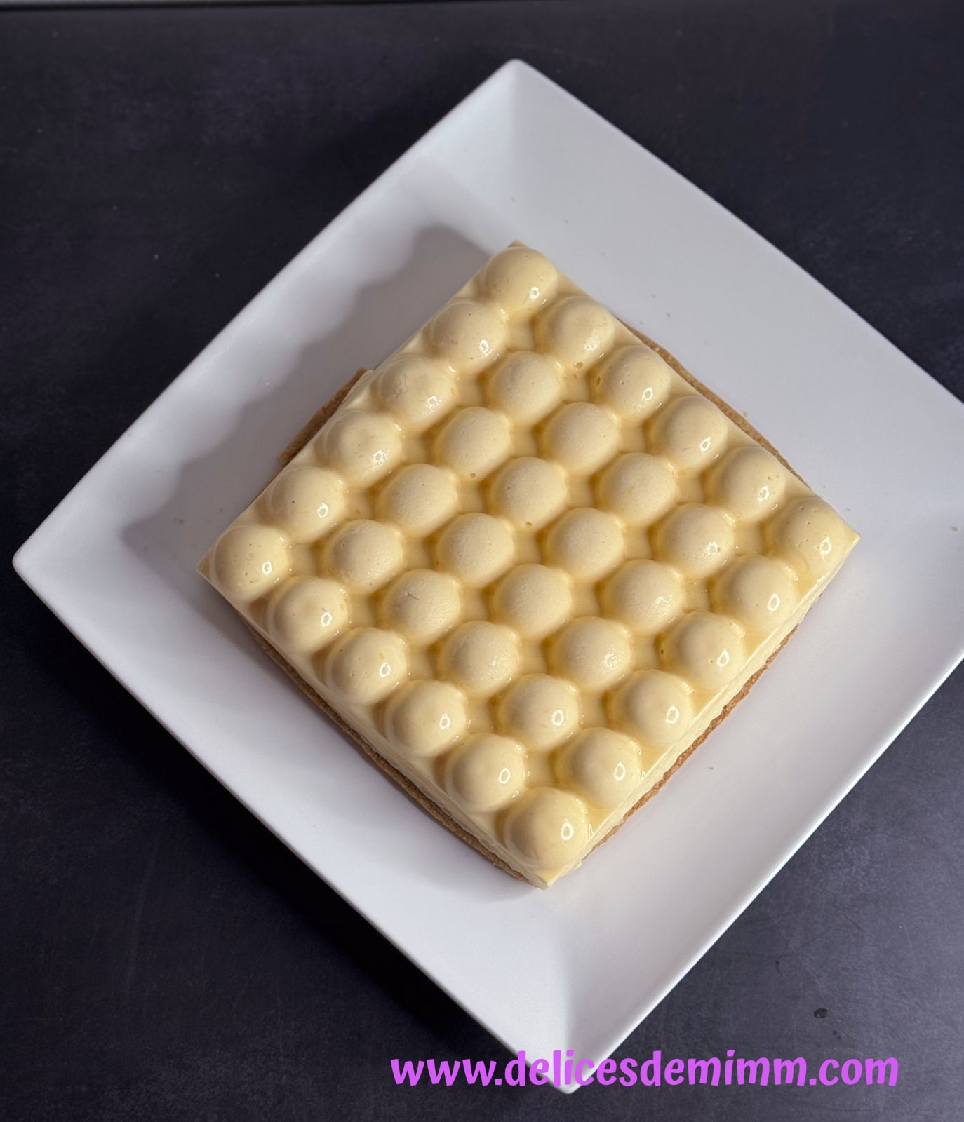 Tarte au citron sur sablé aux amandes