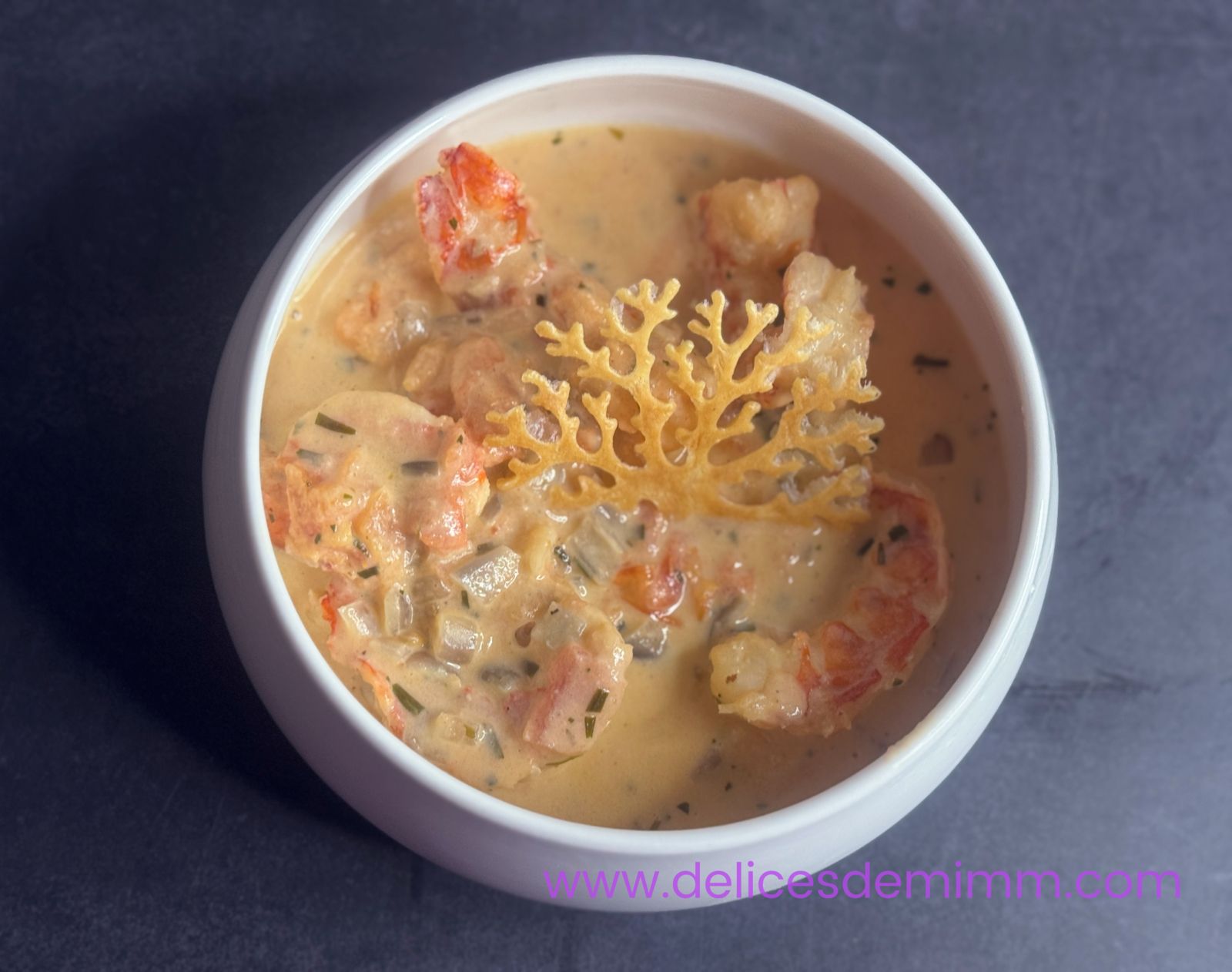  Scampis, sauce entre Sambre et Meuse