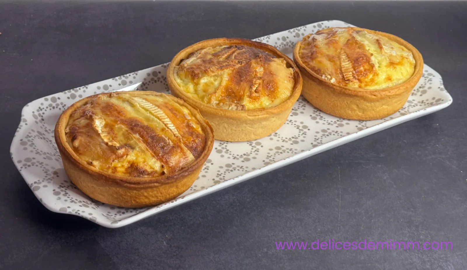 Petites quiches au jambon et au camembert