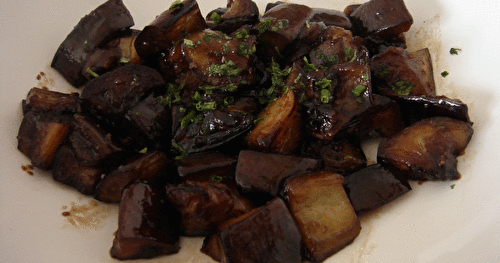 Aubergines à l'ail sucrées