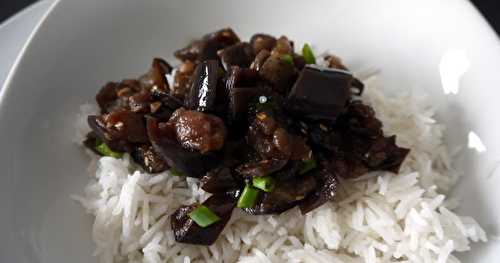 Aubergines sautées à la chinoise