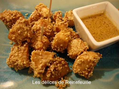 Bouchées de poulet au sésame