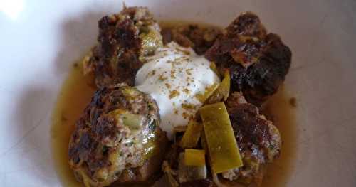 Boulettes au boeuf et aux poireaux