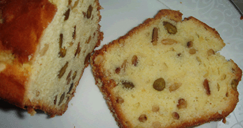 Cake citron-pistache-pignon