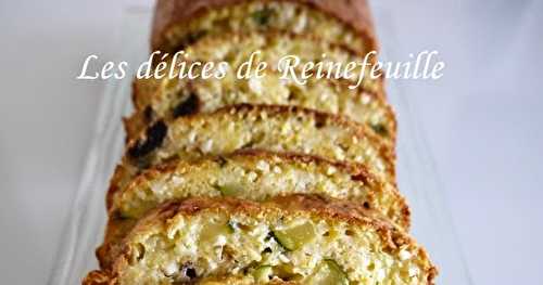 Cake de polenta amandes et courgettes