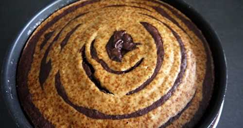 Cake marbré vanille-chocolat (végétalien)