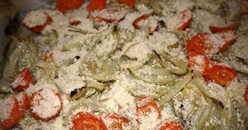 Carottes et fenouil rôtis au parmesan 