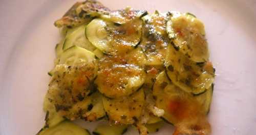 Courgettes gratinées au parmesan