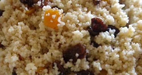 Couscous sucré aux fruits secs et citron vert