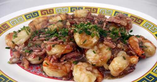 Crevettes sautées à la vietnamienne (Tom chaï)