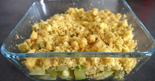 Crumble de courgettes aux Curly 