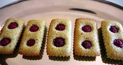 Financiers pistache-framboise