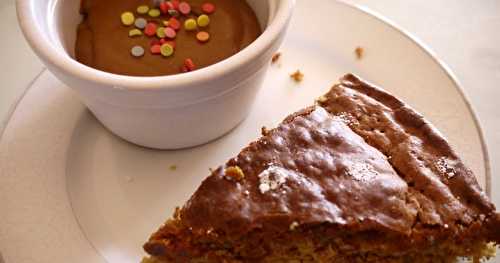 Gâteau à la chicorée, chocolat blanc et coco