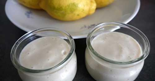 Mousse au citron au tofu soyeux