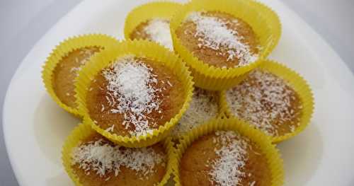 Muffins citron-coco, huile de coco