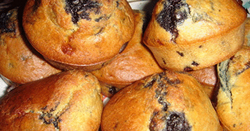 Muffins myrtilles chocolat blanc