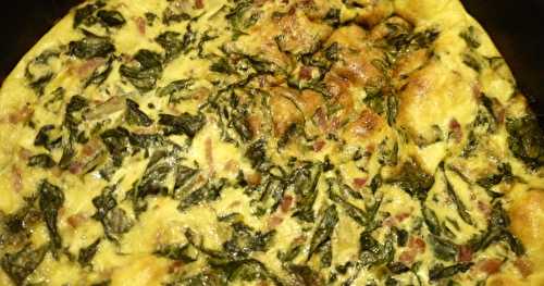 Omelette rustique aux blettes