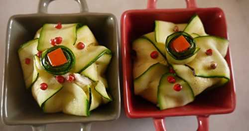 Palets de courgettes au carré frais