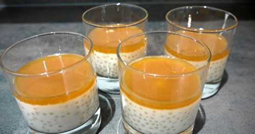 Perles de tapioca au lait d'amandes et leur caramel de soja