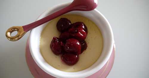 Petits flans tofu-cerises