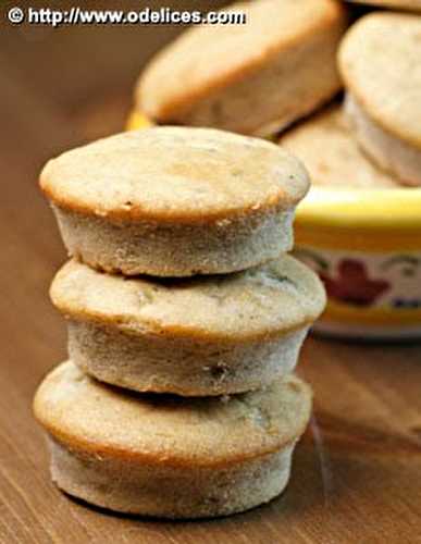 Petits gâteaux banane-gingembre confit