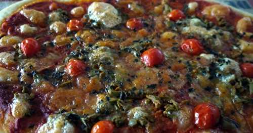 Pizza olives-mozzarella