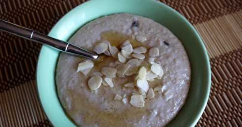 Porridge à l'avoine et à la vanille