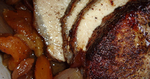 Roti de porc aux 4 épices et aux fruits secs