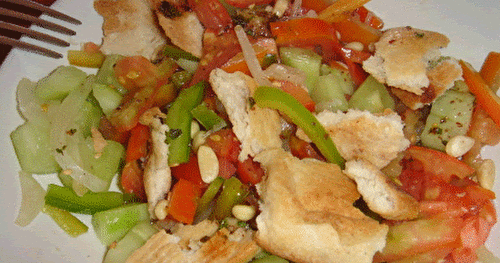 Salade façon fattouche