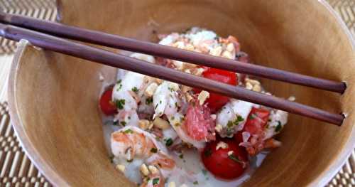 Salade thaïe de pamplemousse et crevettes