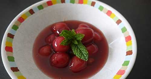 Soupe de cerises aux épices