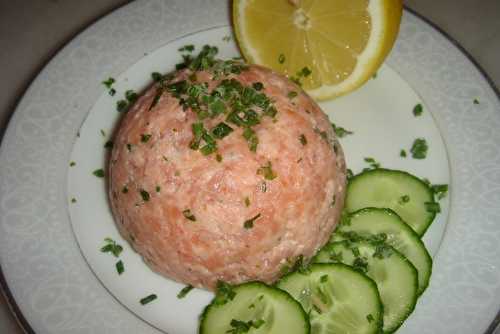 Tartare de saumon et de truite fumée