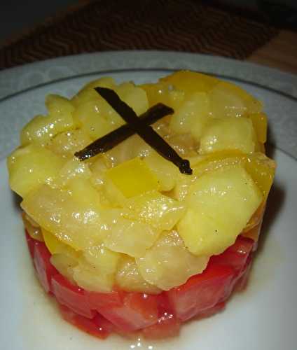 Tartare tomates-ananas