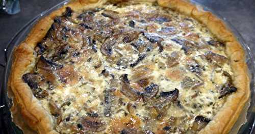 Tarte champi-lentilles