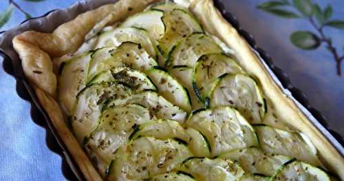 Tarte feuilletée aux courgettes et au fromage frais