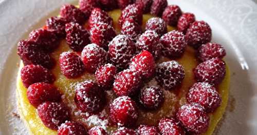 Tarte sablée citron-framboises de Marion