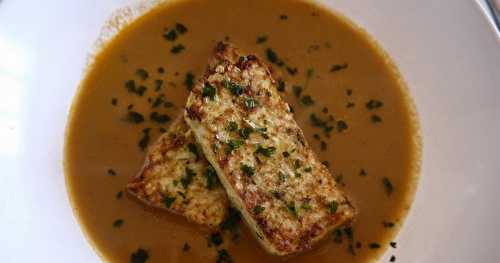 Terrine de crabe et riz croustillant