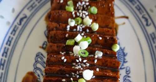 Tofu laqué au caramel de coco