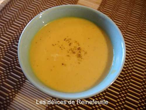 Velouté de patate douce, courge et coco (sans gluten)