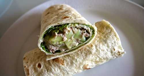 Wraps au concombre et au thon