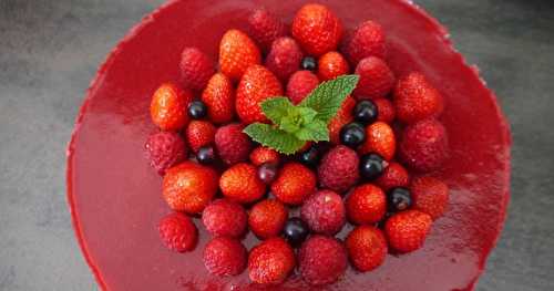 Entremet aux fruits rouges