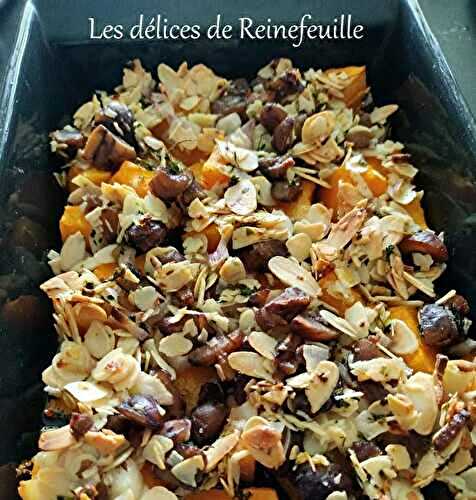 Crumble de courge aux amandes