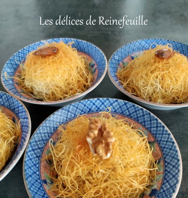 Kadaïfs aux noix et amandes