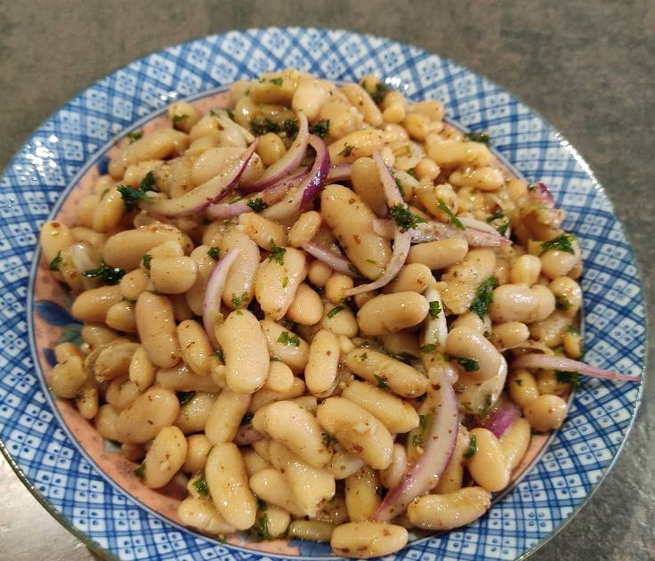 Haricots blancs marinés à la syrienne 