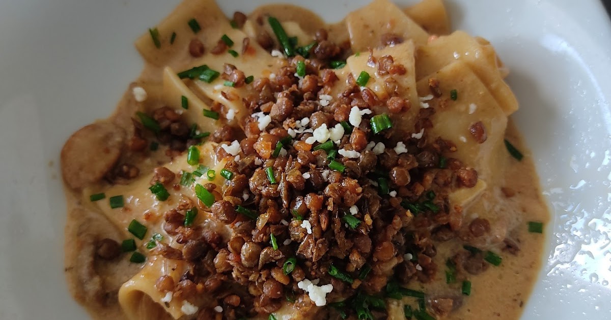 Lasagnes fumées aux  lentilles croustillantes