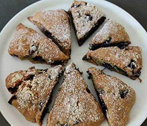 Scones aux myrtilles