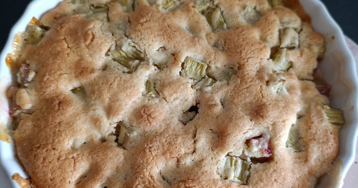 Cobbler à la rhubarbe