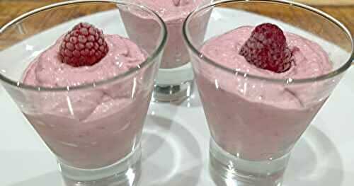 Crème aux framboises