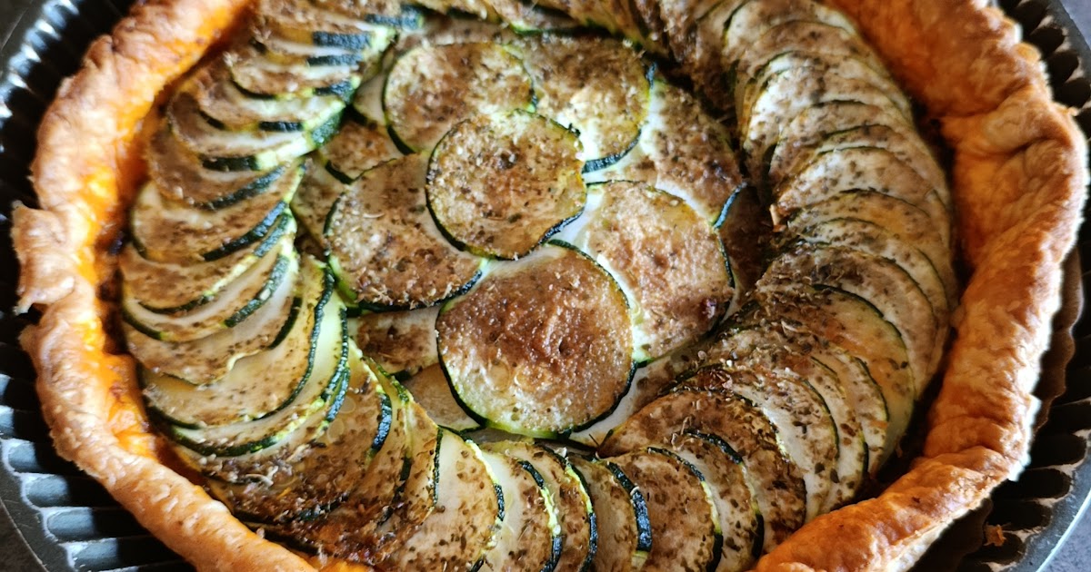 Tarte aux courgettes et au pesto 
