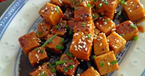 Tofu croustillant laqué